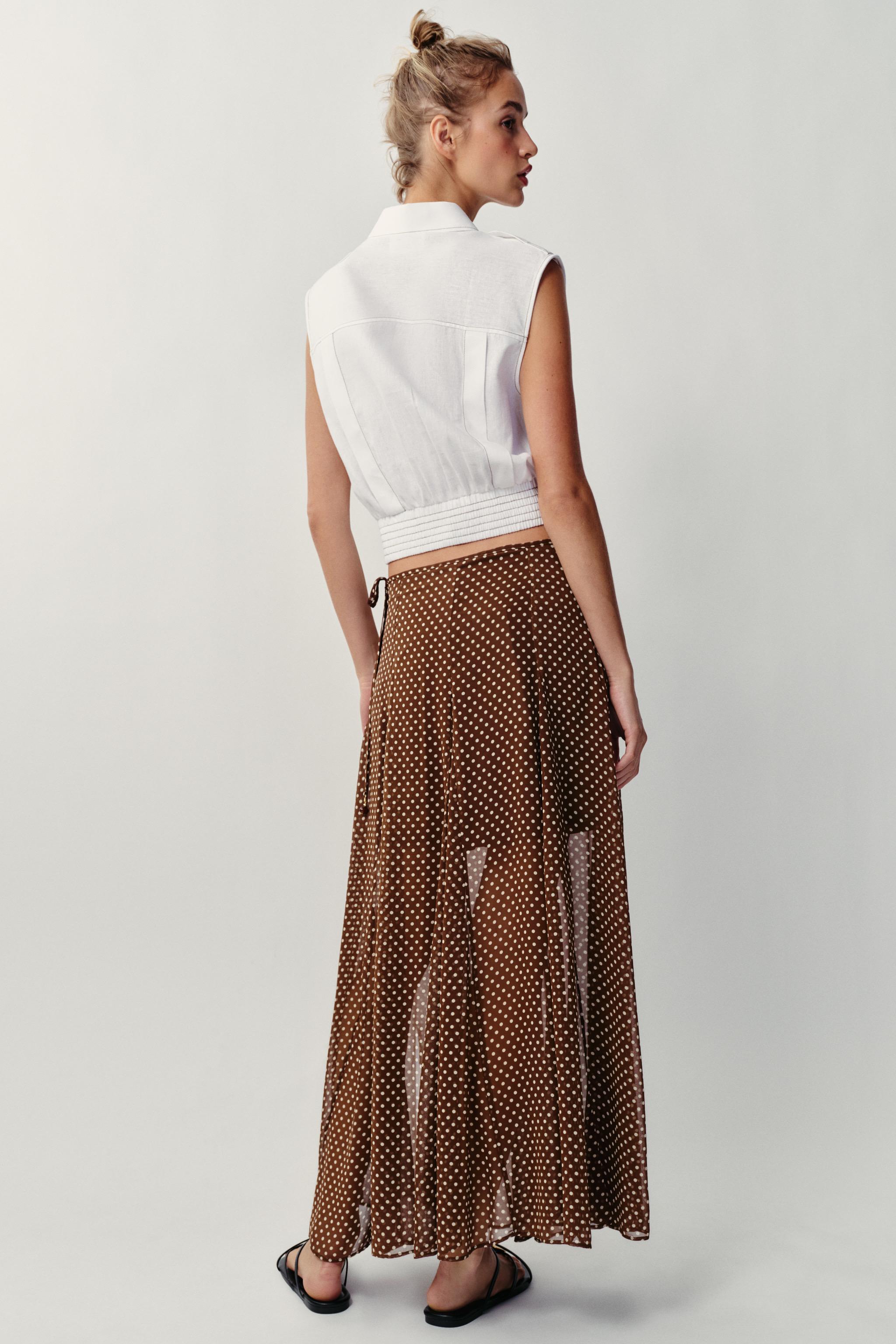POLKA DOT MIDI SKIRT